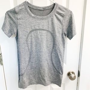 Lululemon grey swiftly breathe short sleeve
